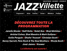 Tablet Screenshot of jazzalavillette.com
